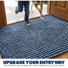 image:imageMuddy Mat TMax Dual Tone Indoor Dog Door Mat Slip Resistant Chenille Entryway Rug for Muddy Paws Super Water Absorbent Front Door Mat Quick Dry Washable mat  Beige 2ft x 5ftNavy Blue