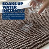 image:imageMuddy Mat TMax Dual Tone Indoor Dog Door Mat Slip Resistant Chenille Entryway Rug for Muddy Paws Super Water Absorbent Front Door Mat Quick Dry Washable mat  Beige 2ft x 5ftChocolate Brown