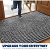image:imageMuddy Mat TMax Dual Tone Indoor Dog Door Mat Slip Resistant Chenille Entryway Rug for Muddy Paws Super Water Absorbent Front Door Mat Quick Dry Washable mat  Beige 2ft x 5ftGrey