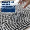image:imageMuddy Mat TMax Dual Tone Indoor Dog Door Mat Slip Resistant Chenille Entryway Rug for Muddy Paws Super Water Absorbent Front Door Mat Quick Dry Washable mat  Beige 2ft x 5ftGrey