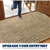 image:imageMuddy Mat TMax Dual Tone Indoor Dog Door Mat Slip Resistant Chenille Entryway Rug for Muddy Paws Super Water Absorbent Front Door Mat Quick Dry Washable mat  Beige 18 x 28Beige