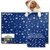image:imageMuddy Mat Washable Pee Pads for Dogs Super Absorbent Reusable Puppy Pads100 Waterproof Pee amp Potty Training Pads for Pets NonSlip Dog Pads for Crates Playpens and Floors  2 Pack Grey 36x48Navy Blue