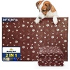 image:imageMuddy Mat Washable Pee Pads for Dogs Super Absorbent Reusable Puppy Pads100 Waterproof Pee amp Potty Training Pads for Pets NonSlip Dog Pads for Crates Playpens and Floors  2 Pack Grey 36x48Chocolate Brown
