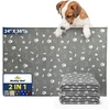 image:imageMuddy Mat Washable Pee Pads for Dogs Super Absorbent Reusable Puppy Pads100 Waterproof Pee amp Potty Training Pads for Pets NonSlip Dog Pads for Crates Playpens and Floors  2 Pack Grey 36x48Gray