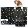 image:imageMuddy Mat Washable Pee Pads for Dogs Super Absorbent Reusable Puppy Pads100 Waterproof Pee amp Potty Training Pads for Pets NonSlip Dog Pads for Crates Playpens and Floors  2 Pack Grey 36x48Black