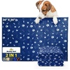 image:imageMuddy Mat Washable Pee Pads for Dogs Super Absorbent Reusable Puppy Pads100 Waterproof Pee amp Potty Training Pads for Pets NonSlip Dog Pads for Crates Playpens and Floors  2 Pack Grey 36x48Navy Blue