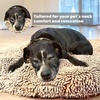 image:imageMuddy MatCloud K9 Bed for Dogs amp Cats Soft amp Relaxing Donut Dog Bed Chenille Material Removable Cover Washable amp Dryer SafeBrown Medium35x35Beige