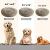 image:imageMuddy MatCloud K9 Bed for Dogs amp Cats Soft amp Relaxing Donut Dog Bed Chenille Material Removable Cover Washable amp Dryer SafeBrown Medium35x35Beige