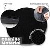 image:imageMuddy MatCloud K9 Bed for Dogs amp Cats Soft amp Relaxing Donut Dog Bed Chenille Material Removable Cover Washable amp Dryer SafeBrown Medium35x35Black