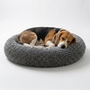 image:imageMuddy MatCloud K9 Bed for Dogs amp Cats Soft amp Relaxing Donut Dog Bed Chenille Material Removable Cover Washable amp Dryer SafeBrown Medium35x35Grey