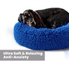 image:imageMuddy MatCloud K9 Bed for Dogs amp Cats Soft amp Relaxing Donut Dog Bed Chenille Material Removable Cover Washable amp Dryer SafeBrown Medium35x35Navy Blue