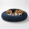 image:imageMuddy MatCloud K9 Bed for Dogs amp Cats Soft amp Relaxing Donut Dog Bed Chenille Material Removable Cover Washable amp Dryer SafeBrown Medium35x35Navy Blue