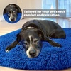 image:imageMuddy MatCloud K9 Bed for Dogs amp Cats Soft amp Relaxing Donut Dog Bed Chenille Material Removable Cover Washable amp Dryer SafeBrown Medium35x35Navy Blue