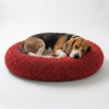 image:imageMuddy MatCloud K9 Bed for Dogs amp Cats Soft amp Relaxing Donut Dog Bed Chenille Material Removable Cover Washable amp Dryer SafeBrown Medium35x35Red