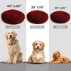 image:imageMuddy MatCloud K9 Bed for Dogs amp Cats Soft amp Relaxing Donut Dog Bed Chenille Material Removable Cover Washable amp Dryer SafeBrown Medium35x35Red