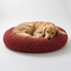 image:imageMuddy MatCloud K9 Bed for Dogs amp Cats Soft amp Relaxing Donut Dog Bed Chenille Material Removable Cover Washable amp Dryer SafeBrown Medium35x35Red