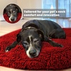 image:imageMuddy MatCloud K9 Bed for Dogs amp Cats Soft amp Relaxing Donut Dog Bed Chenille Material Removable Cover Washable amp Dryer SafeBrown Medium35x35Red