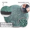 image:imageMuddy MatCloud K9 Bed for Dogs amp Cats Soft amp Relaxing Donut Dog Bed Chenille Material Removable Cover Washable amp Dryer SafeBrown Medium35x35Seafoam Green