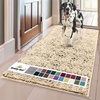 image:imageMuddy Mat  Super Absorbent Door Mat Indoor Microfiber Quick Dry Chenille Entryway Rug NonSlip Front Door Mat Indoor Mats for Entryway Machine Washable Pet Rug Beige 59x24