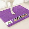 image:imageMuddy Mat  Super Water Absorbent Door Mat Indoor Microfiber Quick Dry Chenille Entryway Rug Slip Resistant Front Door Mat Indoor Mats for Entryway Machine Washable Pet Rug Purple 19x30