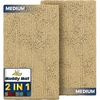 image:imageMuddy Mat 2Piece Atlantic Blue Medium 30X19 ASSEENONTV Highly Absorbent Microfiber Door Mat Bath Mat and Pet Rug Non Slip Thick Washable Soft Chenille for Kitchen Bedroom Indoor and OutdoorBeige