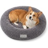 image:imageMuddy Mat Cloud K9 Donut Dog Bed for Dogs amp Cats Cozy Round Chenille Cuddler Bed Fluffy Raised Rim Machine Washable amp Dryer Safe Slip Resistant Base  Grey Small 20inGrey
