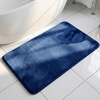 image:imageMuddy Mat Memory Foam Bath Mat  Velvet Soft Non Slip Bathroom Rugs Thick Absorbent Bath Rugs Washable Bath Mat for Bathroom Floor and Shower Grey 2ft x 3ftNavy Blue