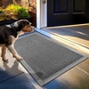 image:imageMuddy Mat Meshy Mat Door Mat HeavyDuty QuickDry Floor Mat Sand amp Dirt Trapper for Indoor amp Outdoor Ideal for Entrance MudroomsPatios amp GaragesLowProfileNonSlipWashable Blue 48x72x04Grey