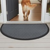 image:imageMuddy Mat Meshy Mat SemiCircle Door Mat HeavyDuty QuickDry Floor Mat Sand amp Dirt Trapper for Indoor amp Outdoor Ideal for Entrance Patios amp Garages NonSlip Washable Grey 20x32x04Grey