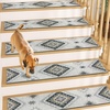 image:imageMuddy Mat Pack of 6  Soft Chenille Stair Treads NonSlip Reusable Super Absorbent Stair Treads for Wooden Steps Tile amp Marble Floor Easy to Install amp Machine Washable  Aspen 30 x 7Diamond