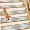 image:imageMuddy Mat Pack of 6  Soft Chenille Stair Treads NonSlip Reusable Super Absorbent Stair Treads for Wooden Steps Tile amp Marble Floor Easy to Install amp Machine Washable  Aspen 30 x 7Aspen