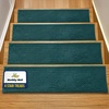 image:imageMuddy Mat Pack of 8  Soft Chenille Stair Treads NonSlip Reusable Super Absorbent Stair Treads for Wooden Steps Tile amp Marble Floor Easy to Install amp Machine Washable  Grey 30 x 7Atlantic Blue