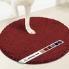 image:imageMuddy Mat Shown on TV  Super Absorbent Microfiber Dog Door Mat for Muddy Paws NonSlip Washable Pet Rug Quick Dry Chenille Entryway Carpet Machine Washable Indoor Outdoor Mat Grey Round 4ftRed