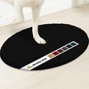 image:imageMuddy Mat Shown on TV  Super Absorbent Microfiber Dog Door Mat for Muddy Paws NonSlip Washable Pet Rug Quick Dry Chenille Entryway Carpet Machine Washable Indoor Outdoor Mat Grey Oval 3ft x 5ftBlack