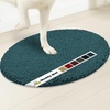 image:imageMuddy Mat Shown on TV  Super Absorbent Microfiber Dog Door Mat for Muddy Paws NonSlip Washable Pet Rug Quick Dry Chenille Entryway Carpet Machine Washable Indoor Outdoor Mat Grey Oval 3ft x 5ftAtlantic Blue