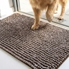 image:imageMuddy Mat TMax Dual Tone Indoor Dog Door Mat Slip Resistant Chenille Entryway Rug for Muddy Paws Super Water Absorbent Front Door Mat Quick Dry Washable mat  Beige 18 x 28Chocolate Brown