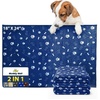 image:imageMuddy Mat Washable Pee Pads for Dogs Super Absorbent Reusable Puppy Pads100 Waterproof Pee amp Potty Training Pads for Pets NonSlip Dog Pads for Crates Playpens and Floors  2 Pack Grey 36x48Navy Blue