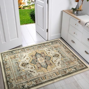 image:imageMuddy Mat Admiral 2ft x 3ft Washable Muddy Carpet for Living Room Bedroom amp Dining Room  Modern Soft Low Pile Non Slip Carpet  Pet Friendly Waterproof Foldable Area Rugs for HomeFloral