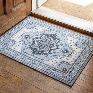 image:imageMuddy Mat Admiral 2ft x 3ft Washable Muddy Carpet for Living Room Bedroom amp Dining Room  Modern Soft Low Pile Non Slip Carpet  Pet Friendly Waterproof Foldable Area Rugs for HomeAzure