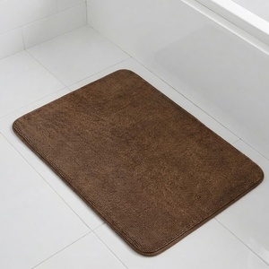 image:imageMuddy Mat CloudStep Bathroom Rugs Non Slip Bath Mats for Bathroom Super Absorbent Memory Foam Chenille Quick Dry Machine Washable Thick Toilet Rug for Shower Tub and Floor Black 2ft x 3ftChocolate Brown