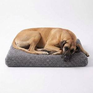 image:imageMuddy Mat Dog Crate Bed mat Comfortable Dog Pillow Crate Bed for Large Medium Small Dogs and Cats Ultra Soft amp Relaxing Washable amp Dryer Safe Chenille Material  Grey Large 28x42Large 28x42