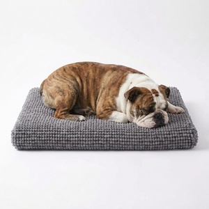 image:imageMuddy Mat Dog Crate Bed mat Comfortable Dog Pillow Crate Bed for Large Medium Small Dogs and Cats Ultra Soft amp Relaxing Washable amp Dryer Safe Chenille Material  Grey Large 28x42Small 18x24