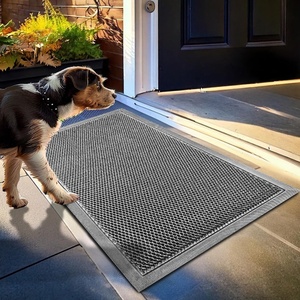 image:imageMuddy Mat Meshy Mat Door Mat HeavyDuty QuickDry Floor Mat Sand amp Dirt Trapper for Indoor amp Outdoor Ideal for Entrance MudroomsPatios amp GaragesLowProfileNonSlipWashable Blue 48x72x04Grey