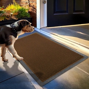 image:imageMuddy Mat Meshy Mat Door Mat HeavyDuty QuickDry Floor Mat Sand amp Dirt Trapper for Indoor amp Outdoor Ideal for Entrance MudroomsPatios amp GaragesLowProfileNonSlipWashable Blue 48x72x04Orange