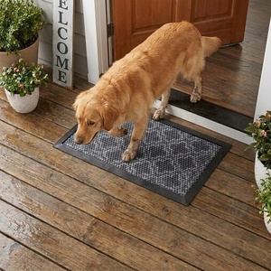 image:imageMuddy Mat Meshy Mat Door Mat HeavyDuty QuickDry Floor Mat Sand amp Dirt Trapper for Indoor amp Outdoor Ideal for Entrance MudroomsPatios amp GaragesLowProfileNonSlipWashable Box 16x24x04Trellis
