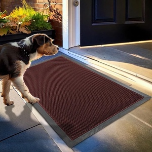 image:imageMuddy Mat Meshy Mat Door Mat HeavyDuty QuickDry Floor Mat Sand amp Dirt Trapper for Indoor amp Outdoor Ideal for Entrance MudroomsPatios amp GaragesLowProfileNonSlipWashable Blue 48x72x04Red