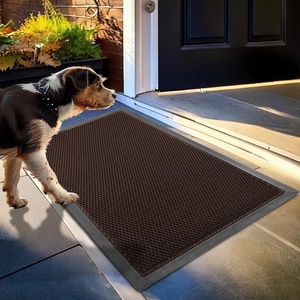 image:imageMuddy Mat Meshy Mat Door Mat HeavyDuty QuickDry Floor Mat Sand amp Dirt Trapper for Indoor amp Outdoor Ideal for Entrance MudroomsPatios amp GaragesLowProfileNonSlipWashable Blue 48x72x04Brown