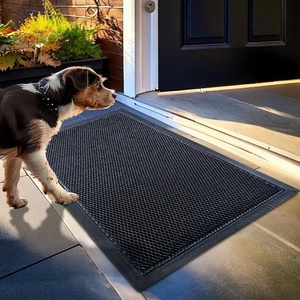image:imageMuddy Mat Meshy Mat Door Mat HeavyDuty QuickDry Floor Mat Sand amp Dirt Trapper for Indoor amp Outdoor Ideal for Entrance MudroomsPatios amp GaragesLowProfileNonSlipWashable Blue 48x72x04Black