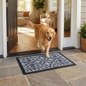 image:imageMuddy Mat Meshy Mat Door Mat HeavyDuty QuickDry Floor Mat Sand amp Dirt Trapper for Indoor amp Outdoor Ideal for Entrance MudroomsPatios amp GaragesLowProfileNonSlipWashable Box 16x24x04Damask