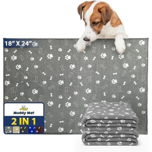 image:imageMuddy Mat Washable Pee Pads for Dogs Super Absorbent Reusable Puppy Pads100 Waterproof Pee amp Potty Training Pads for Pets NonSlip Dog Pads for Crates Playpens and Floors  2 Pack Grey 36x48Gray